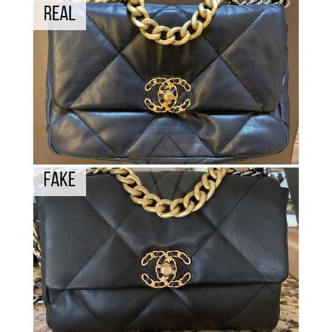 chanel 19 bag fake vs real|chanel bags first copy.